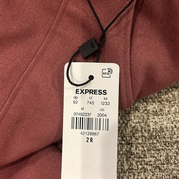 Super High Waisted Cropped Utility Trouser Pant express womens NEW - Picture 7 of 7